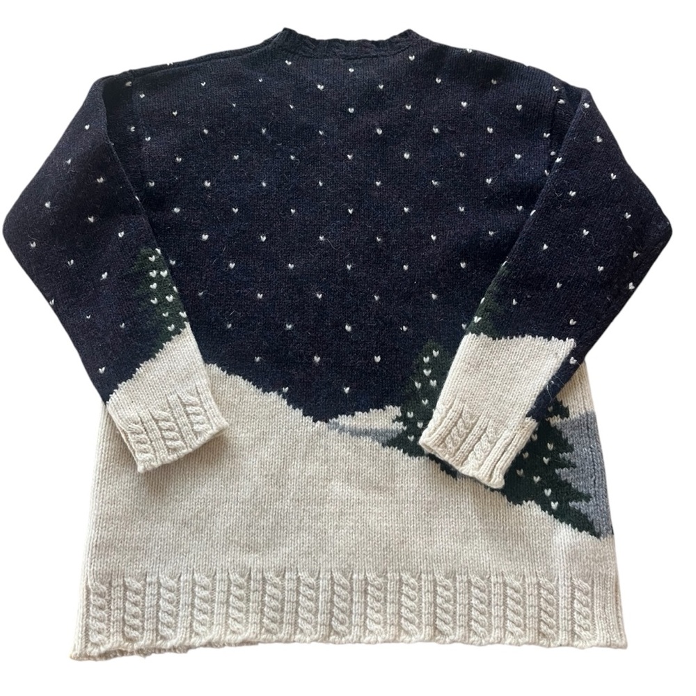 Vintage 100% Wool Ski Sweater - Picture 2 of 5